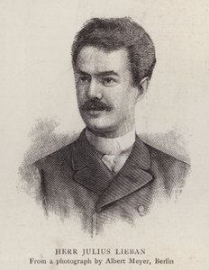 Julius Lieban, cantor de ópera alemão (litho) de Albert Meyer