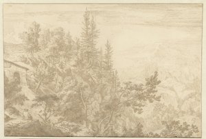 Paisagem montanhosa com vista para a passagem de Loibl