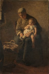 Uma mãe com o seu filho