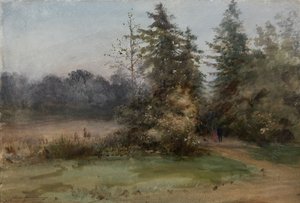 Paisagem com duas figuras