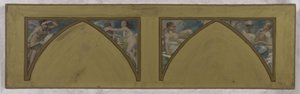 Esboço para o Hôtel de Ville de Paris: obras filosóficas de Voltaire. L