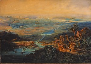 Canal do Suez em novembro de 1864 (óleo sobre tela)