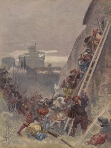 Bourbon está no comando de Roma, em 6 de maio de 1527 de Albert Robida
