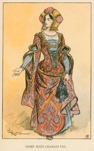 Lady Under Charles VIII de Albert Robida