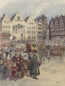 Eleição no Império (28 de junho de 1519) de Albert Robida