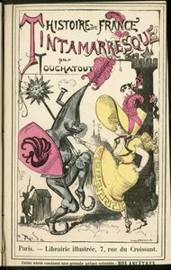 Ilustração de Albert Robida (1848-1926) em Histoire de France tintamarresque, ca. 1880 - História, Dança de Albert Robida