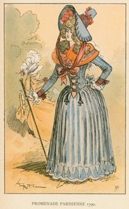 Promenade Parisienne 1790 de Albert Robida