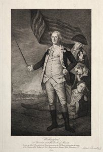 George Washington em Princeton, 1898. de Albert Rosenthal