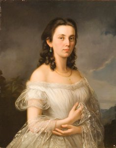 Albert Theer (1815-1902) - Princesa Júlia do Liechtenstein (1817-1895), nascida Condessa Potocki de Albert Theer