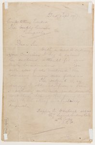 Carta ao editor da competição, 23 de setembro de 1917 de Albert Warbrick