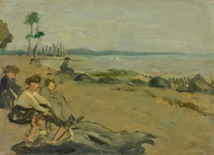 Praia de banhos de Albert Weisgerber