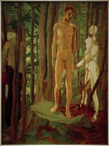 Sebastian no tronco de árvore de Albert Weisgerber