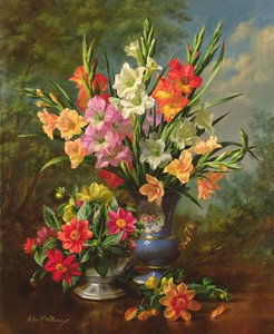 Gladioli e dálias AB1062B de Albert Williams