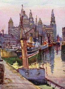 Liverpool, a Doca Canning (cor litho)