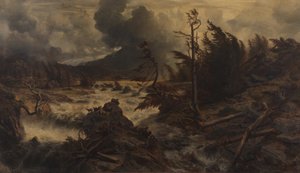 Temporal nas montanhas altas de Albert Zimmermann