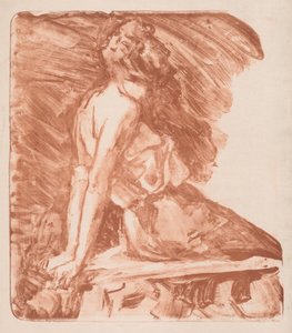 Mulher com as mãos atrás das costas de Albert de Belleroche