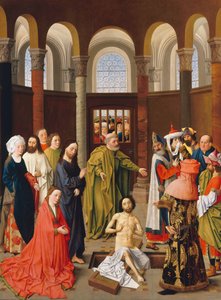 O Levantamento de Lázaro, ca 1455 de Albert van Ouwater