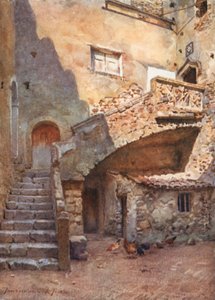 Pátio Corvaia Palace, Taormina de Alberto Pisa