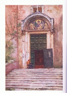 Entrada para Ara Coeli, do Fórum, de Roma, publicada pela A & C Black Ltd, 1925 de Alberto Pisa