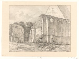 As ruínas da igreja em Bergen