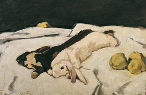 Lebres mortas de Albin Egger Lienz