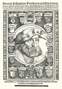 Johann de Schwarzenberg, moralista, poeta e reformador alemão (gravura)