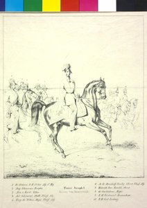Imperador da Áustria Franz Joseph I de Albrecht Adam