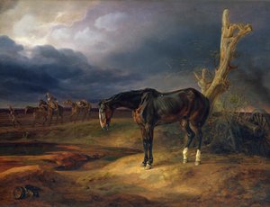 Cavalo sem dono no campo de batalha no Moshaisk em 1812, 1834
