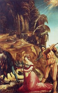 00228 Decapitação de Santa Catarina, c.1505-10 de Albrecht Altdorfer
