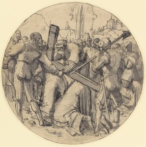 Cristo a carregar a cruz de Albrecht Altdorfer
