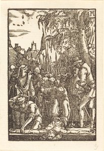 Cristo pregado na cruz de Albrecht Altdorfer