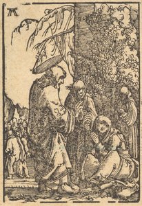 Cristo se despedindo de sua mãe, da queda e salvação da humanidade através do ..., ca. 1513 de Albrecht Altdorfer