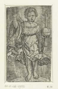 Cristo criança em um arco-íris de Albrecht Altdorfer