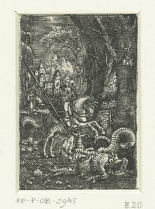 São Jorge mata o dragão de Albrecht Altdorfer