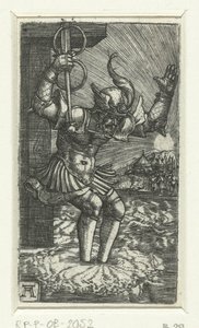 Horace Cocles salta para o Tibre de Albrecht Altdorfer