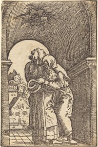 Joachim abraçando Anna de Albrecht Altdorfer