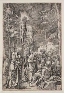 Cristo na cruz de Albrecht Altdorfer