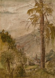 Paisagem com igreja de Albrecht Altdorfer