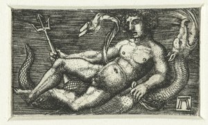 Neptuno Reclinado de Albrecht Altdorfer