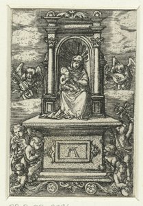 Maria com criança num trono
Bela Maria de Regensburg de Albrecht Altdorfer