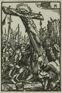 A elevação da cruz, da queda e redenção do homem de Albrecht Altdorfer