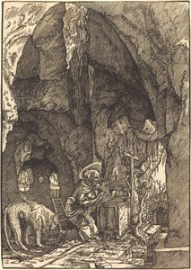 São Jerônimo na Caverna de Albrecht Altdorfer