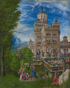 Susana no banho e o apedrejamento dos anciãos de Albrecht Altdorfer
