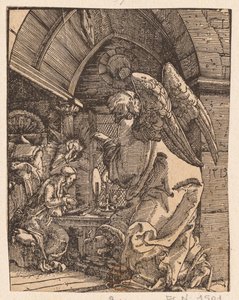 A Anunciação, 1513. de Albrecht Altdorfer