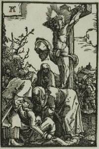 A Crucificação, de A Queda e Redenção do Homem de Albrecht Altdorfer
