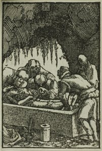O Sepultamento, de A Queda e Redenção do Homem de Albrecht Altdorfer