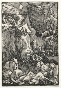 A Queda e Redenção do Homem: Chirst no Monte das Oliveiras, c. 1515 de Albrecht Altdorfer