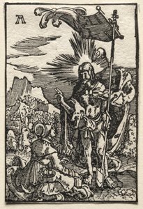 A queda e redenção do homem: Cristo aparecendo em Santa Maria Madalena, c. 1515 de Albrecht Altdorfer