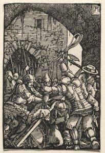 A queda e redenção do homem: Cristo carregando a cruz, c. 1515 de Albrecht Altdorfer