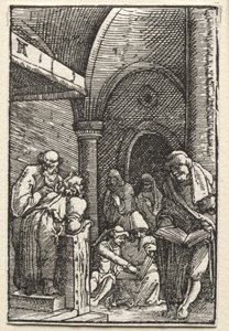 A Queda e Redenção do Homem: Cristo Disputando com os Médicos de Albrecht Altdorfer
